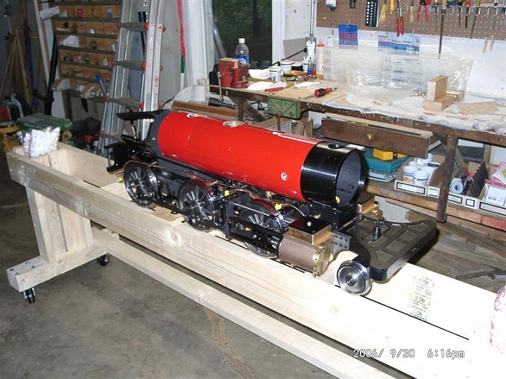 09300002.JPG - The boiler, ash pan, and smoke box are installed on the frame.